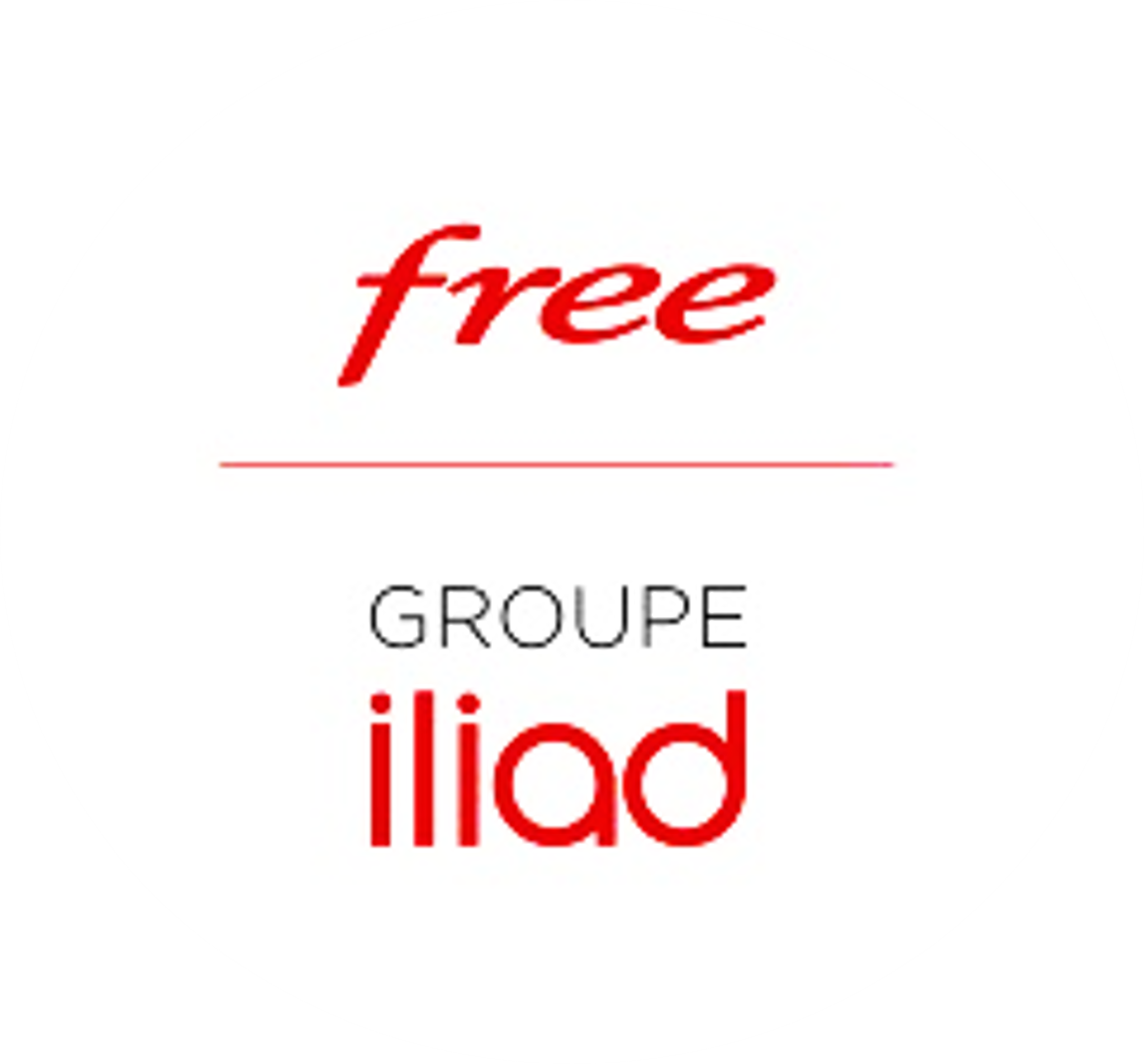 Logo du Groupe Iliad Free.
